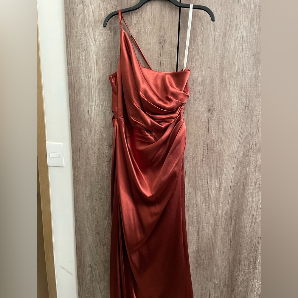 David’s Bridal One Shoulder Dress
